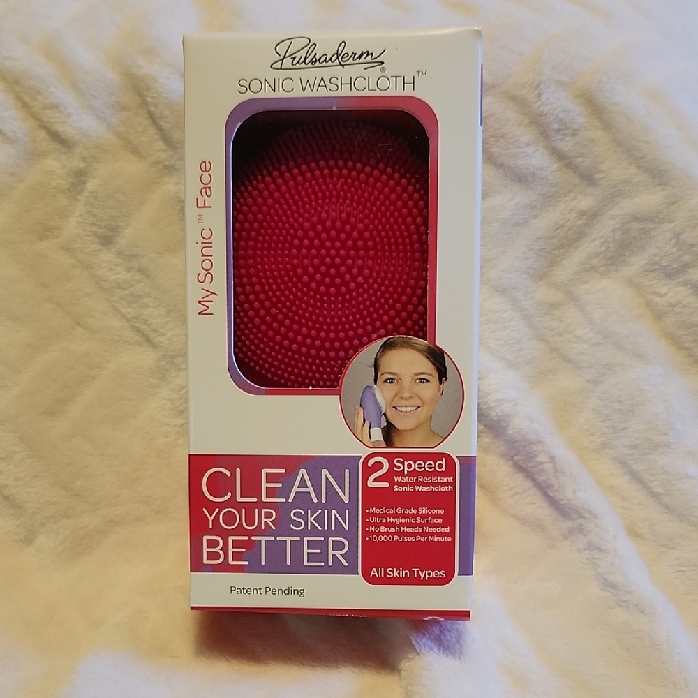 Sonic Washcloth - Vibrant PINK/RED